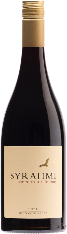 Syrahmi Once In A Lifetime Shiraz 2021 bottle — Heathcote